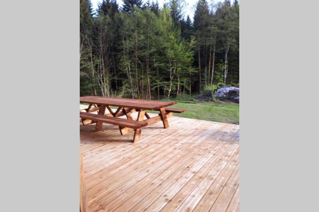 Chalet Des Charbonniers Avec Etang Saint-Maurice-sur-Moselle Buitenkant foto